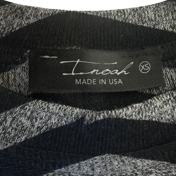 Inoah Multicolor Eclectic Mosaic Printed Loose Fit Blouse Size XS Asymmetric - Picture 6 of 10